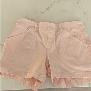 SPANX pull on pale Pink  Shorts with Cuffed Hem